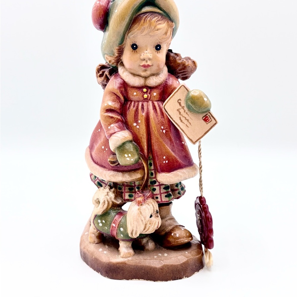 ANRI Sarah Kay “Valentine” Woodcarving Figurine – Limited Edition 383/4000 Italy